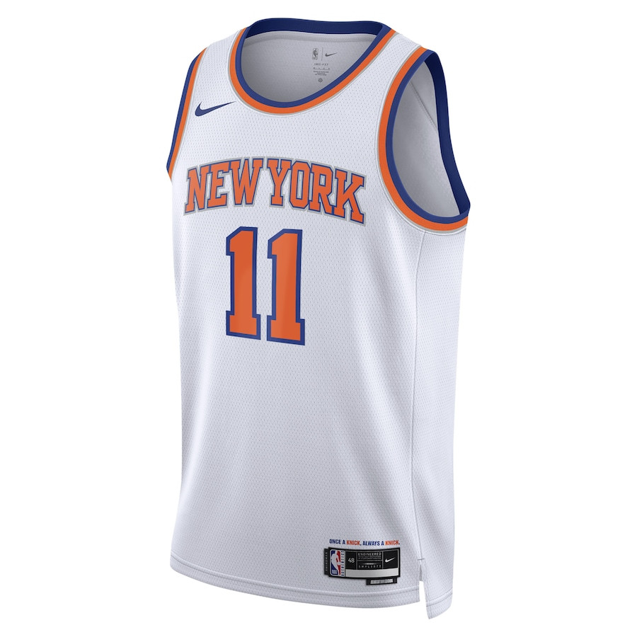 Jalen Brunson 11 New York Knicks Unisex Swingman Association Editio White NBA Jersey Unisex