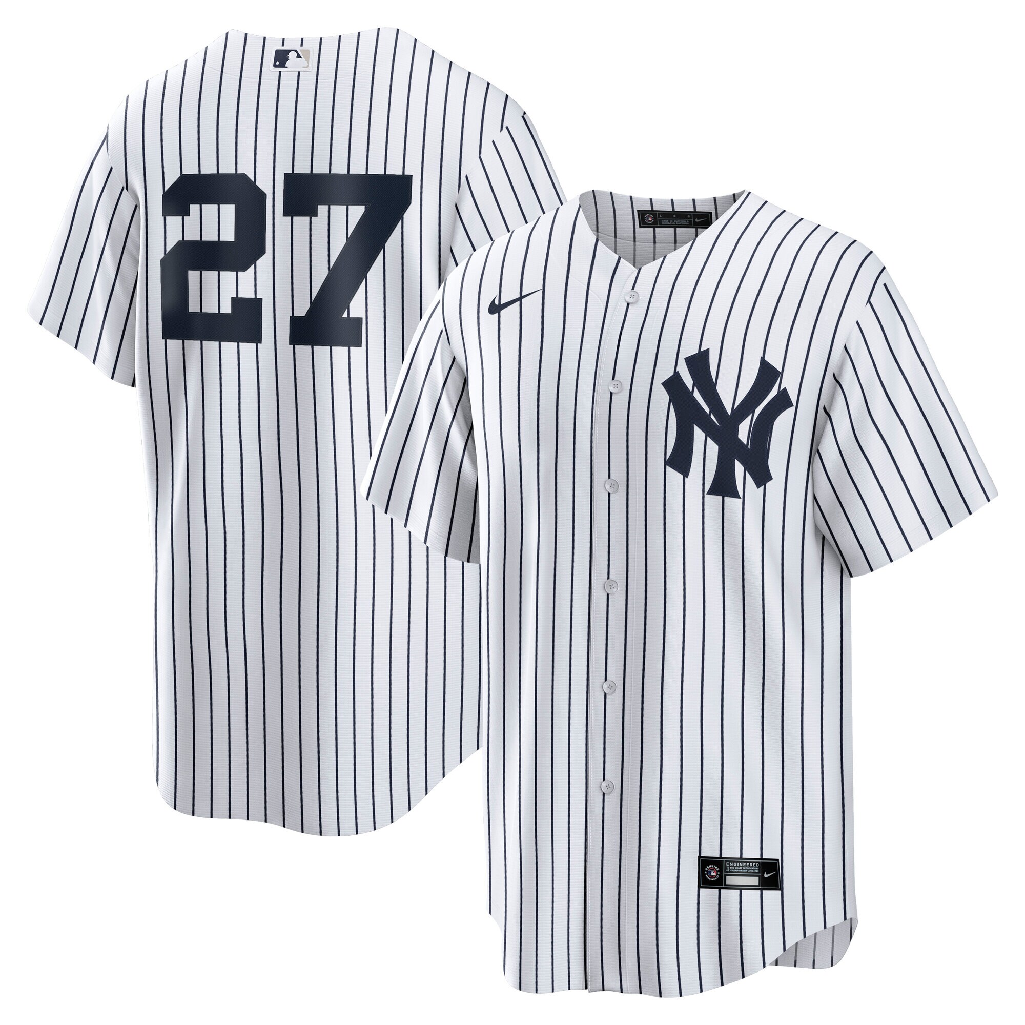 New York Yankees Giancarlo Stanton White Home Player MLB Jersey Men's