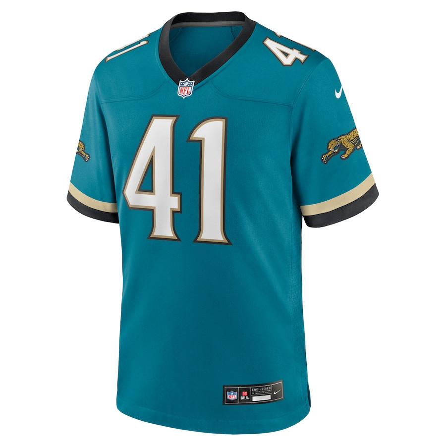 Josh Hines-Allen 41 Jacksonville Jaguars Prowler Throwback Player Game Teal NFL Jersey Men's