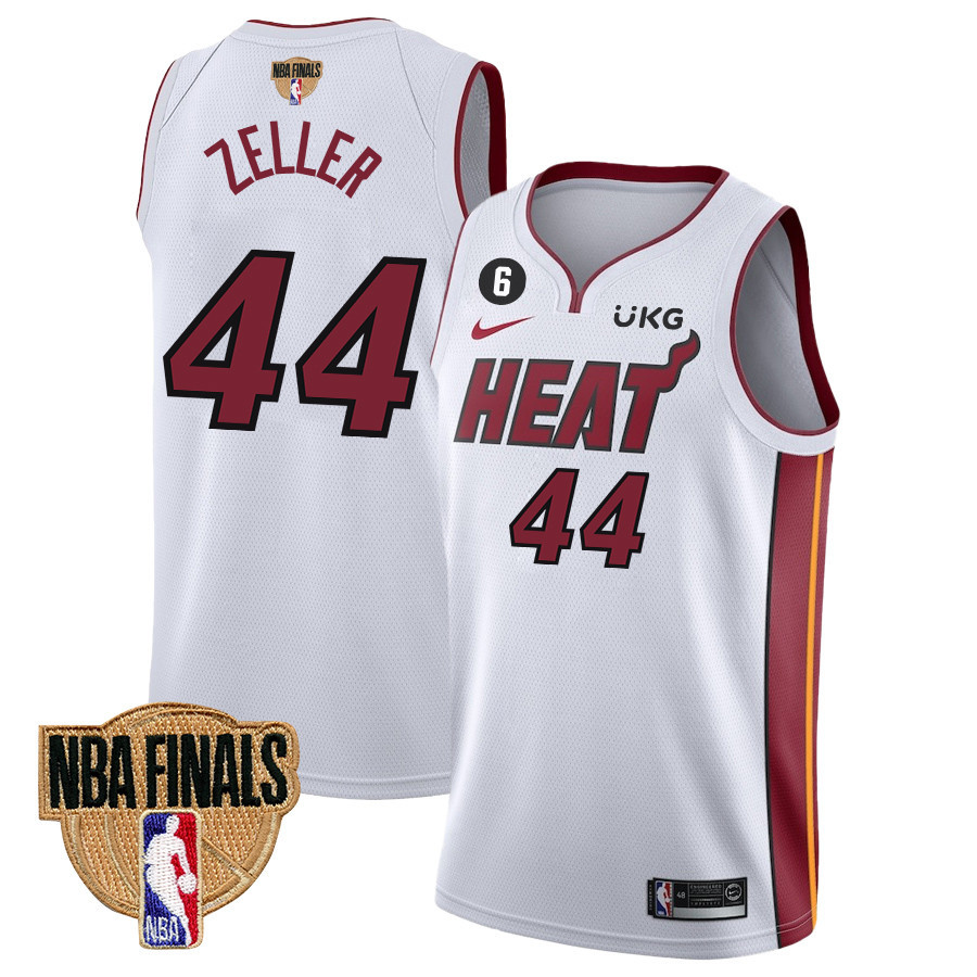 Cody Zeller 44 Miami Heat Final Champions 2023 Swingman White NBA Jersey Men's