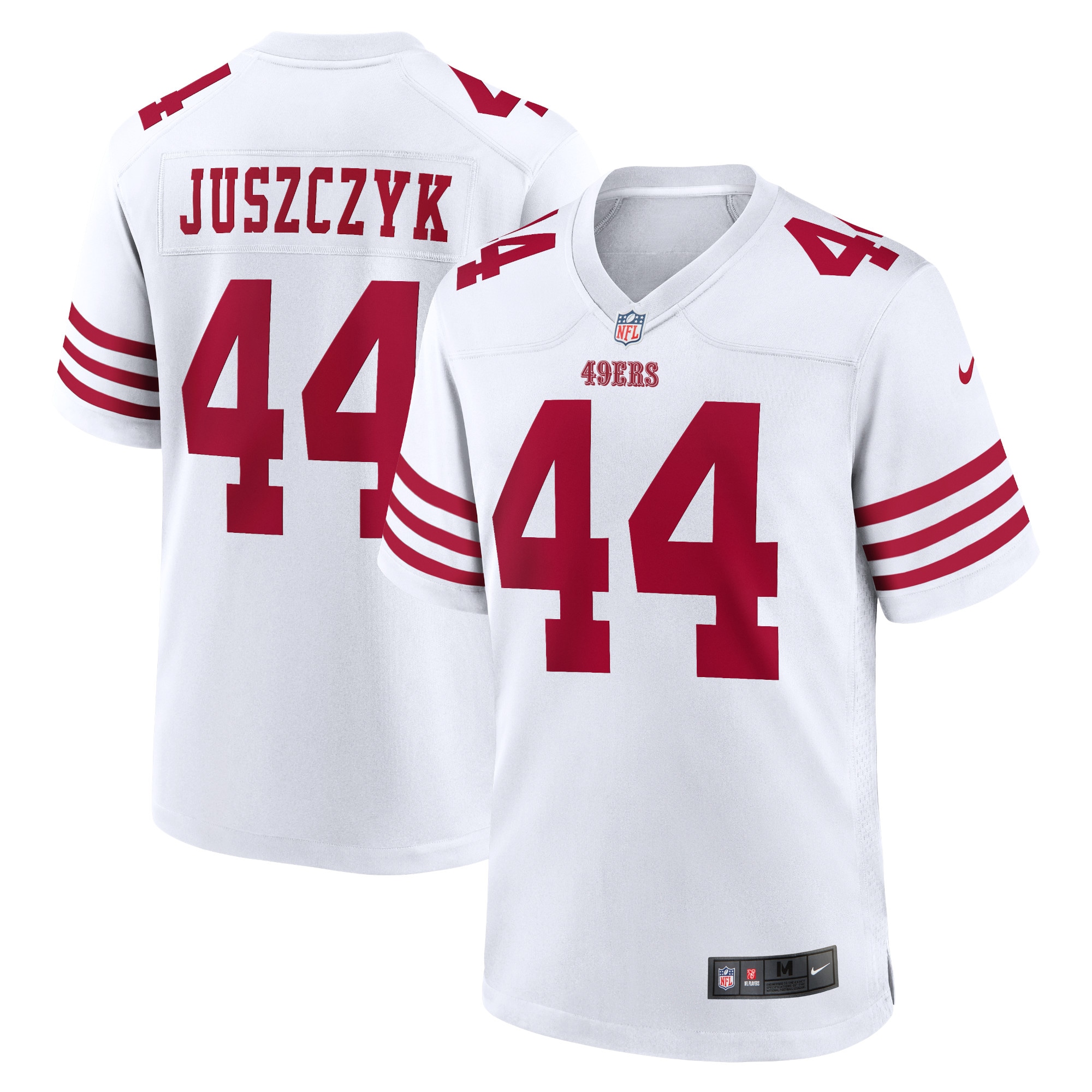 San Francisco 49ers Kyle Juszczyk White Player Game NFL Jersey Men's