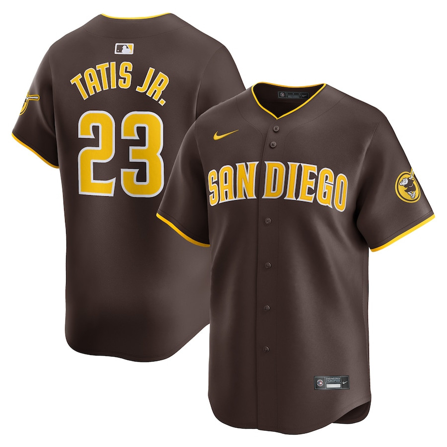 Fernando Tatis Jr. 23 San Diego Padres Away Limited Player Brown MLB Jersey Men's
