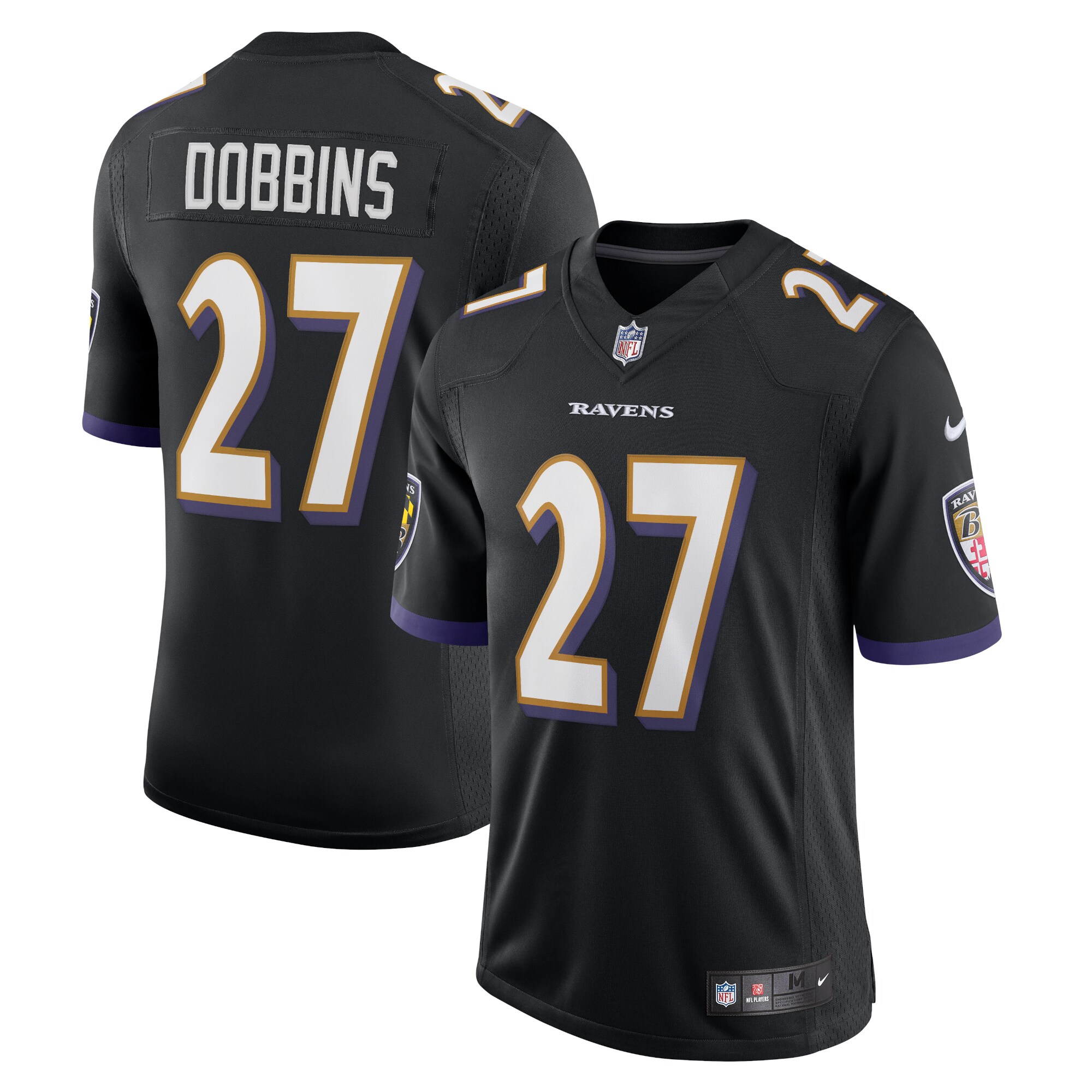 Baltimore Ravens J.K. Dobbins Black Vapor Limited NFL Jersey Men's
