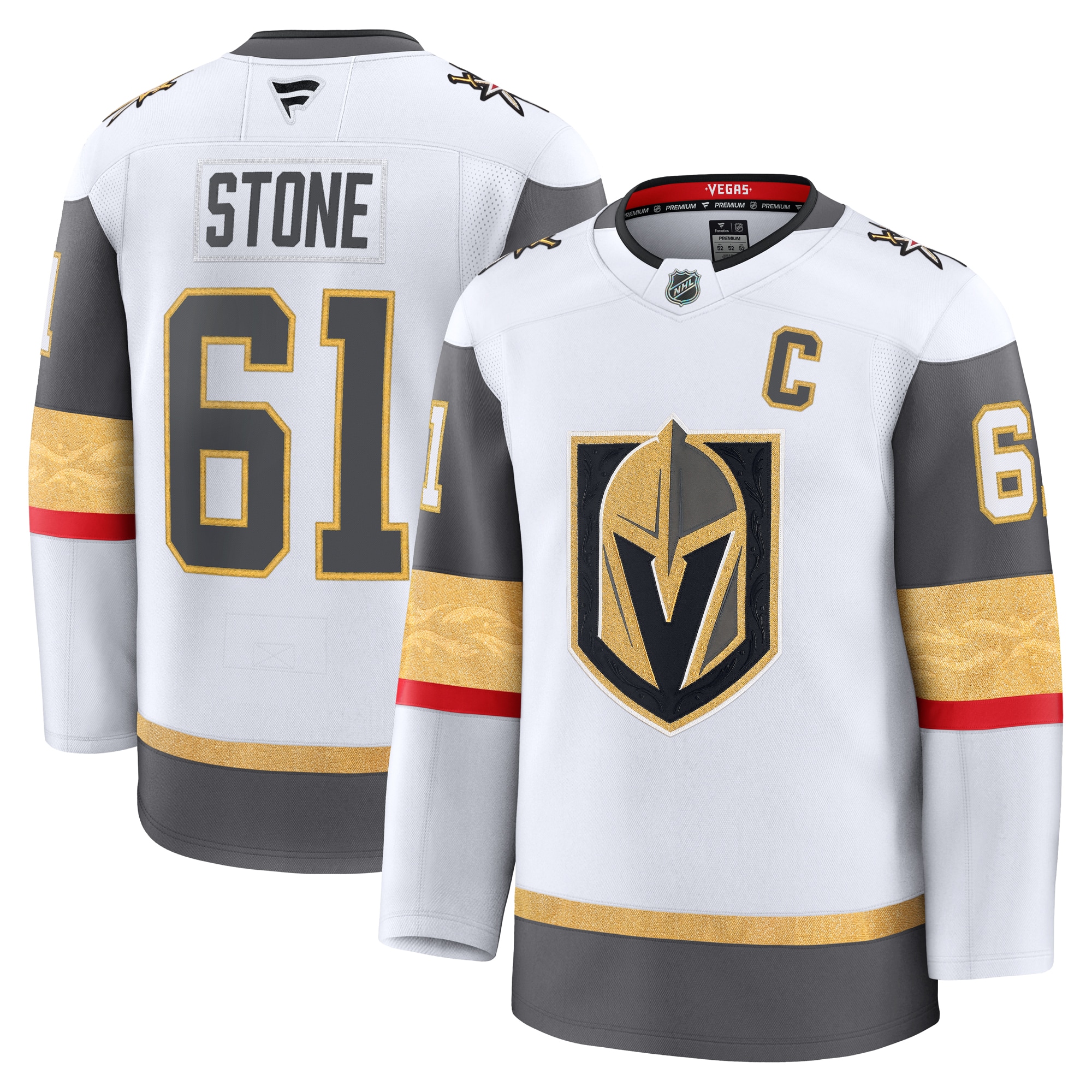 Vegas Golden Knights Mark Stone White Away Premium NHL Jersey Men's