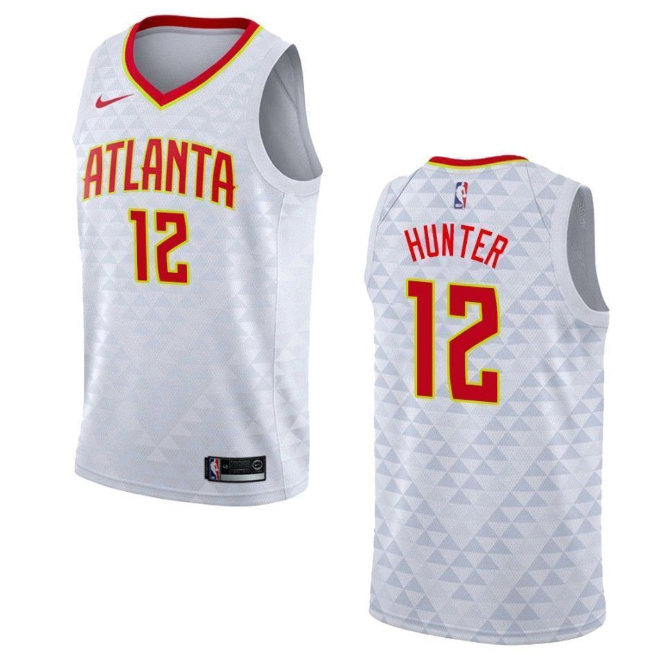 Atlanta Hawks 12 De'andre Hunter Association Swingman White NBA Jersey Men's