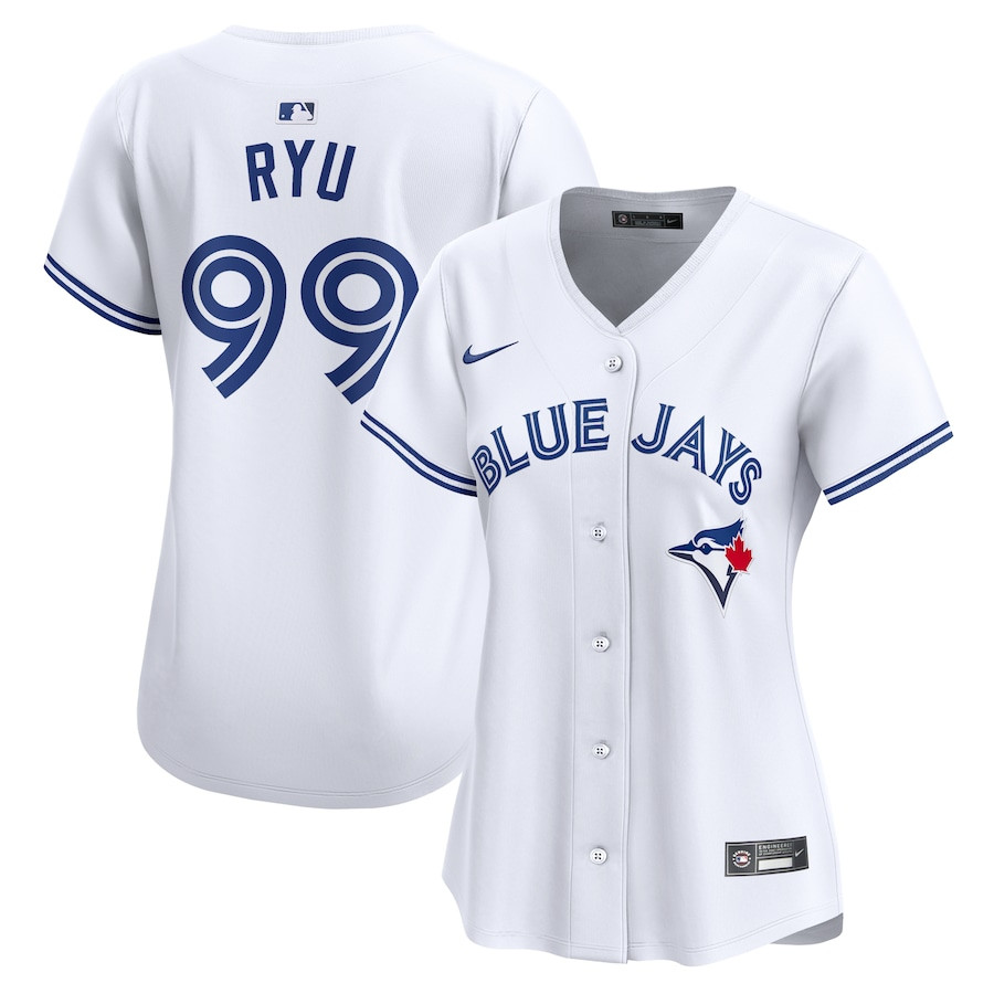 Hyun Jin Ryu 99 Toronto Blue Jays Home Limited Player White MLB Jersey Women's