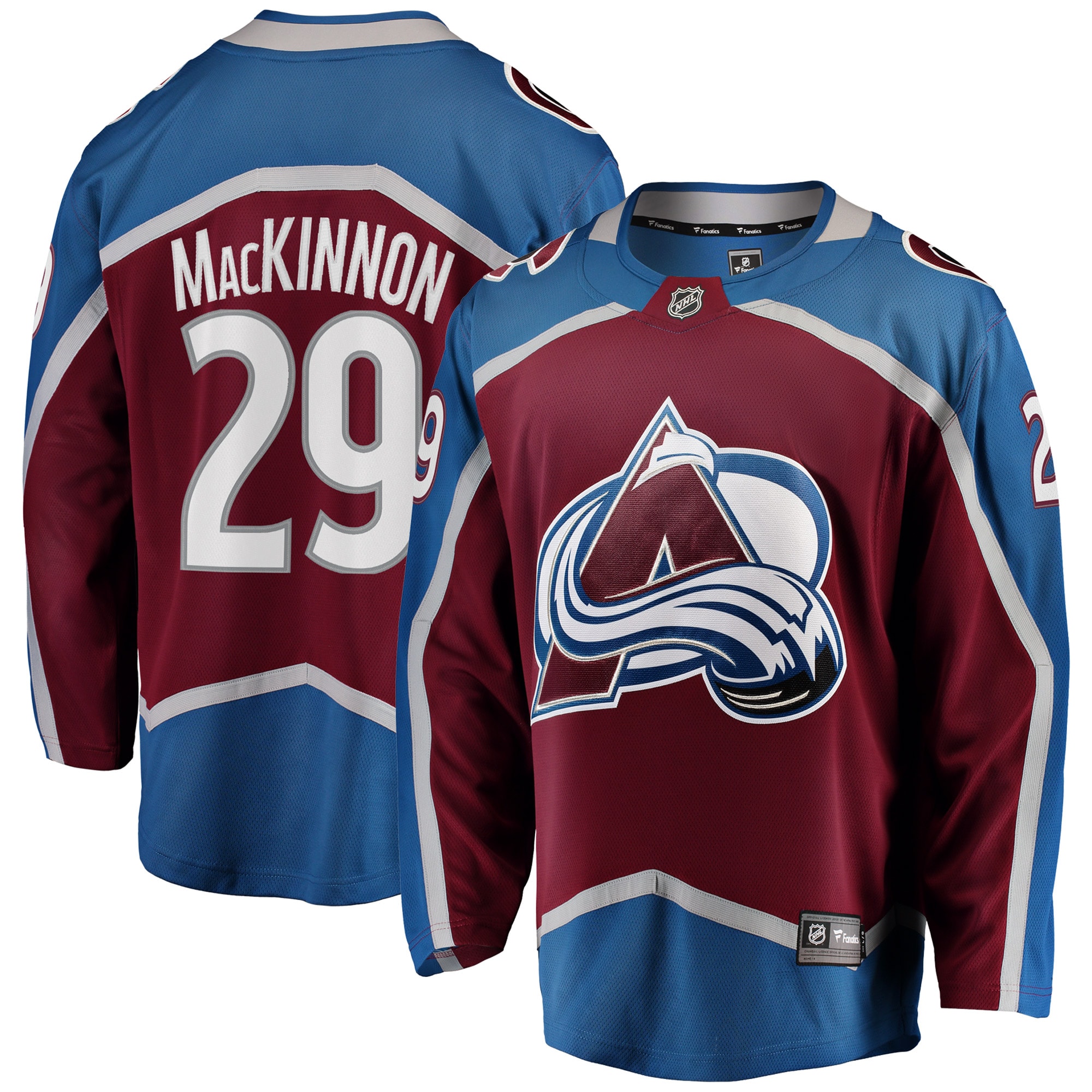 Colorado Avalanche Nathan MacKinnon Burgundy Breakaway Player NHL Jersey Men's