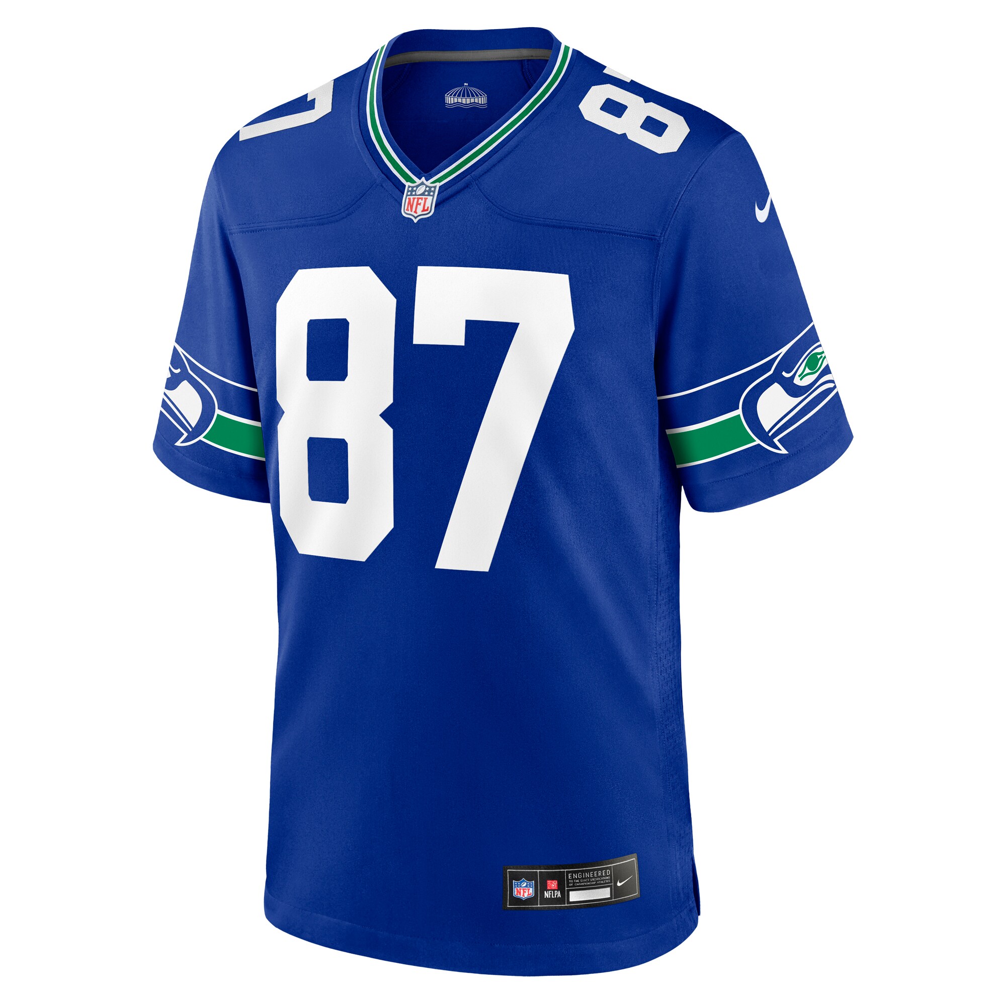 Seattle Seahawks Noah Fant Royal Throwback Player Game NFL Jersey Men's