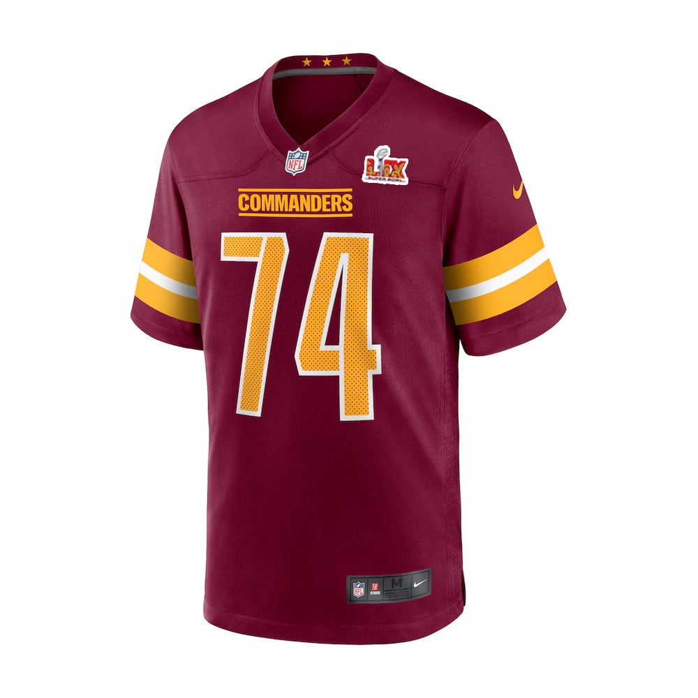 Brandon Coleman #74 Washington Commanders Super Bowl LIX Burgundy NFL Jersey Youth