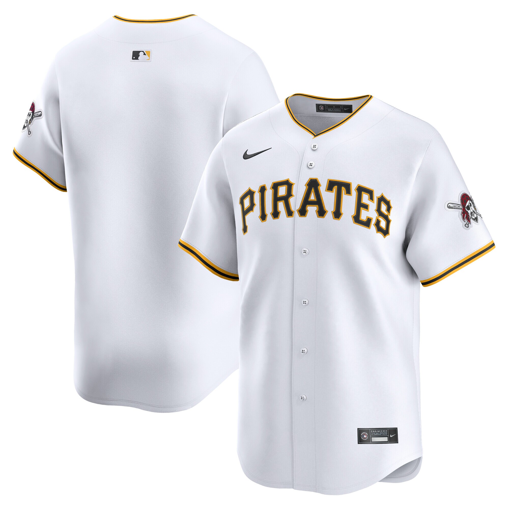 Pittsburgh Pirates White Home Limited MLB Jersey Men's