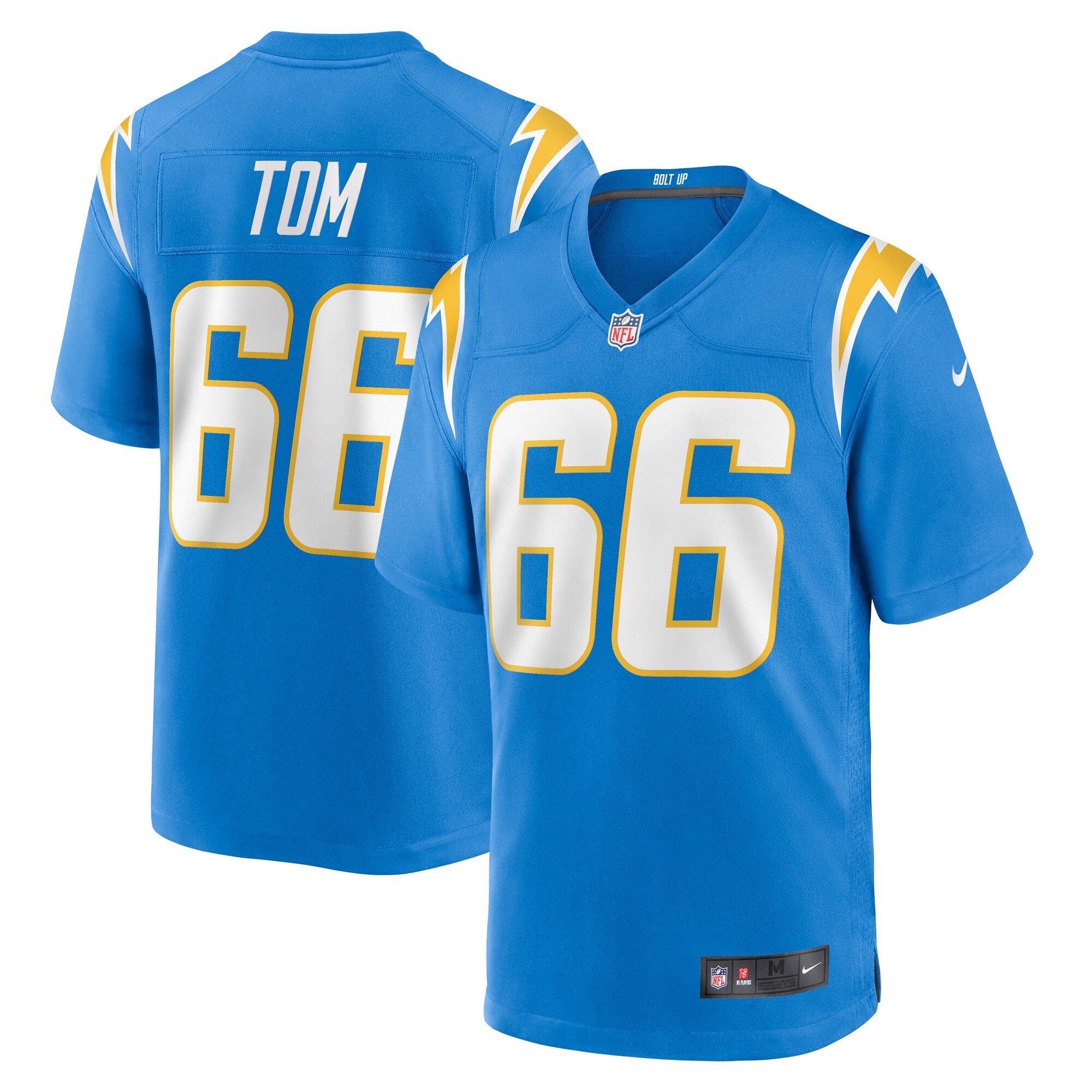 Los Angeles Chargers Cameron Tom Powder Blue Game NFL Jersey Men's