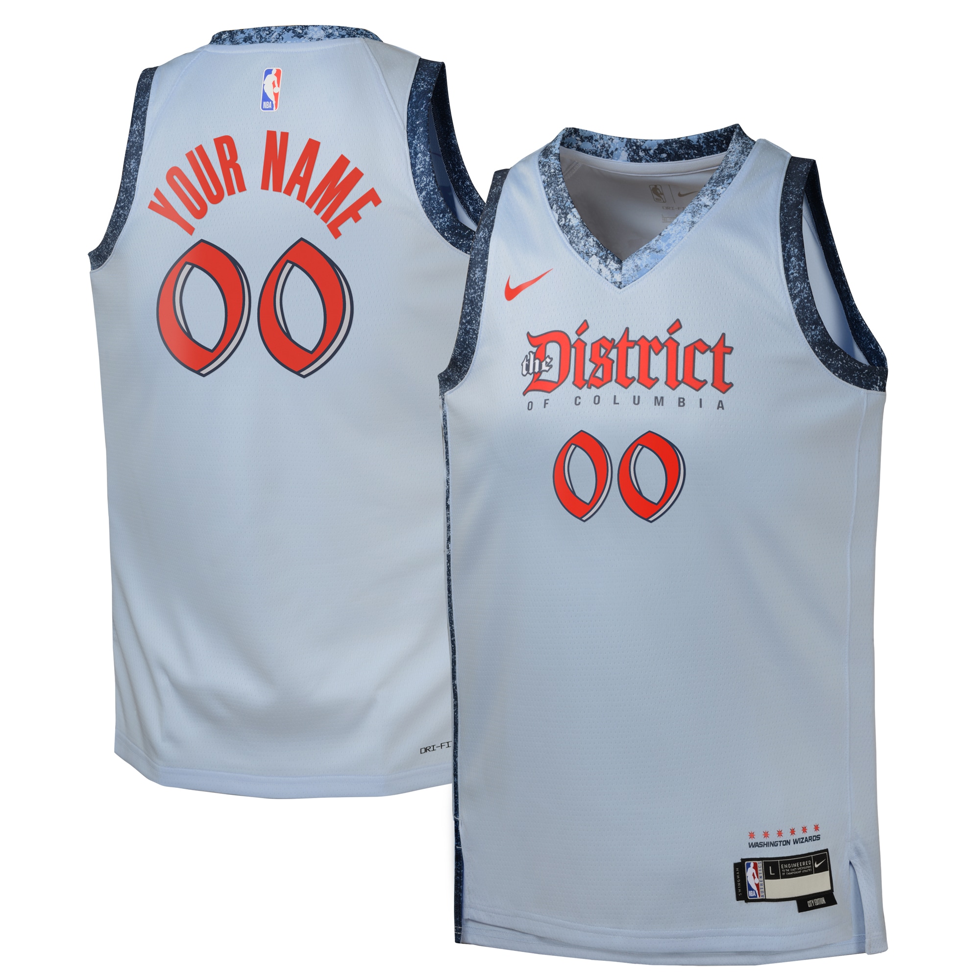 Washington Wizards City Edition Swingman 2024 Custom NBA Jersey Youth