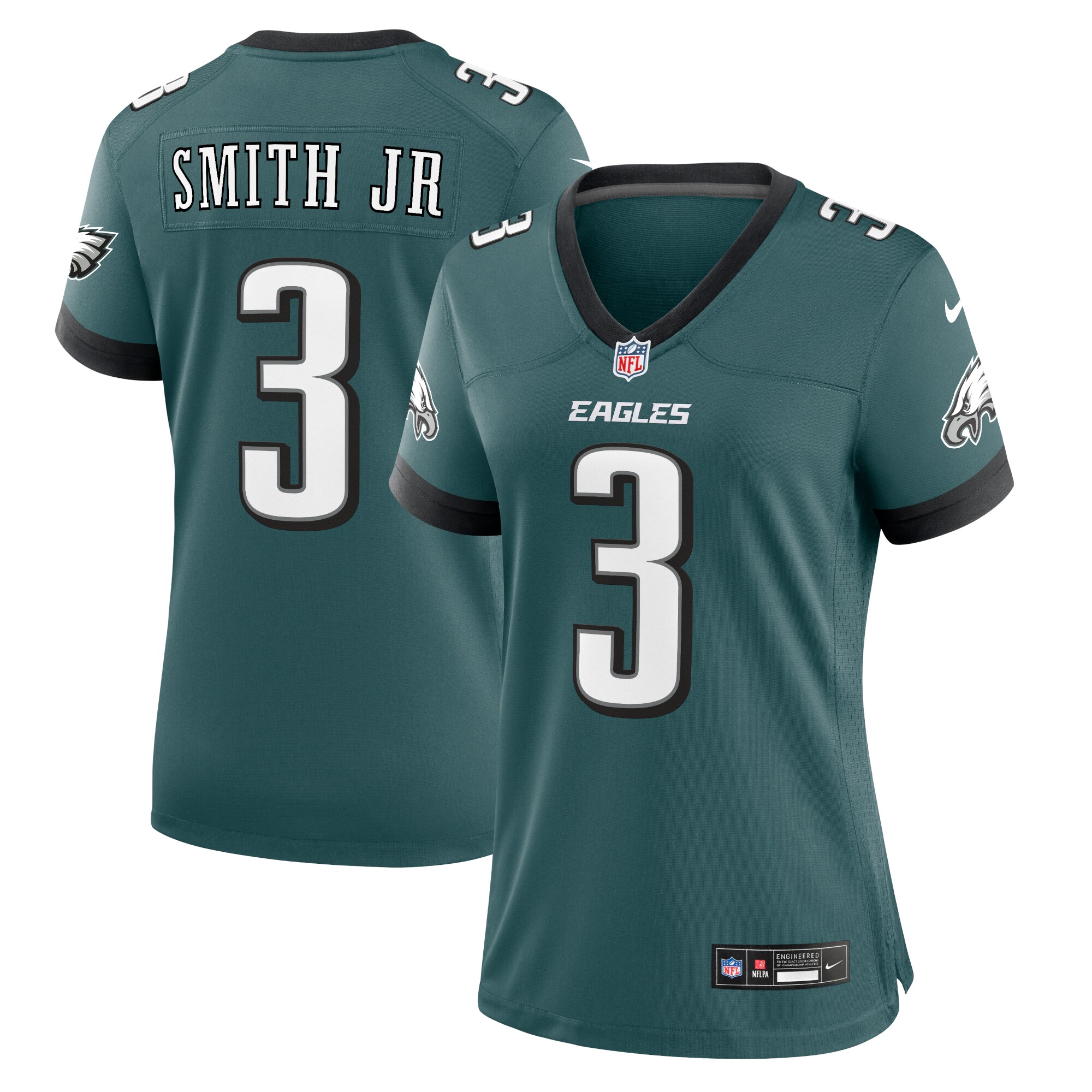 Philadelphia Eagles Nolan Smith Midnight Green Team Game NFL Jersey Women's
