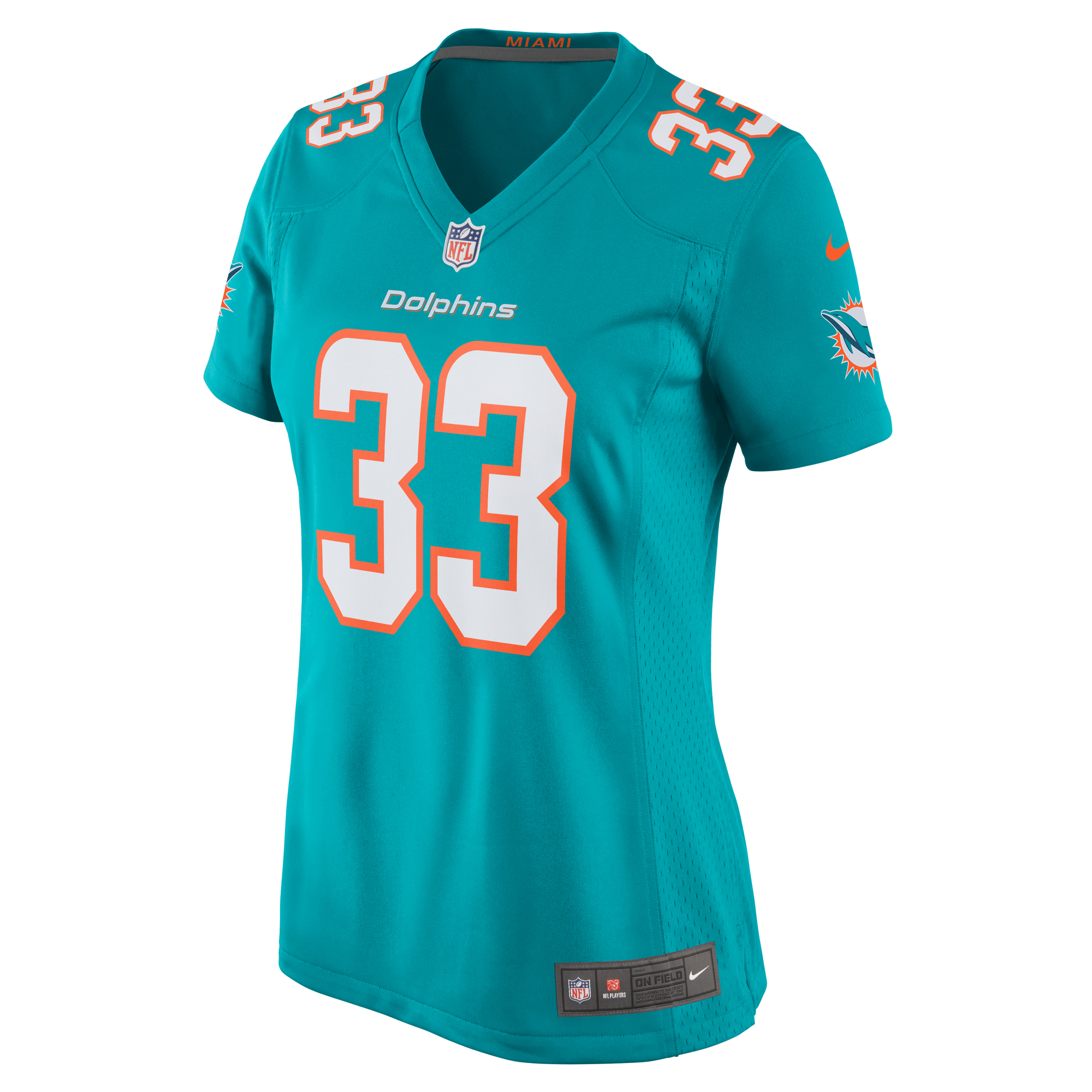 Miami Dolphins Lamical Perine Aqua Home Game Player NFL Jersey Women's