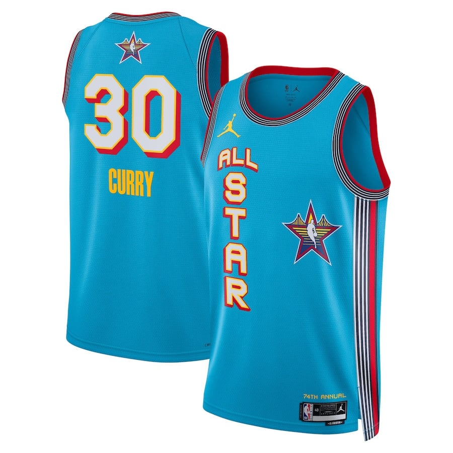 Stephen Curry 30 All Star 2025 Swingma Unisex Light Blue NBA Jersey Unisex