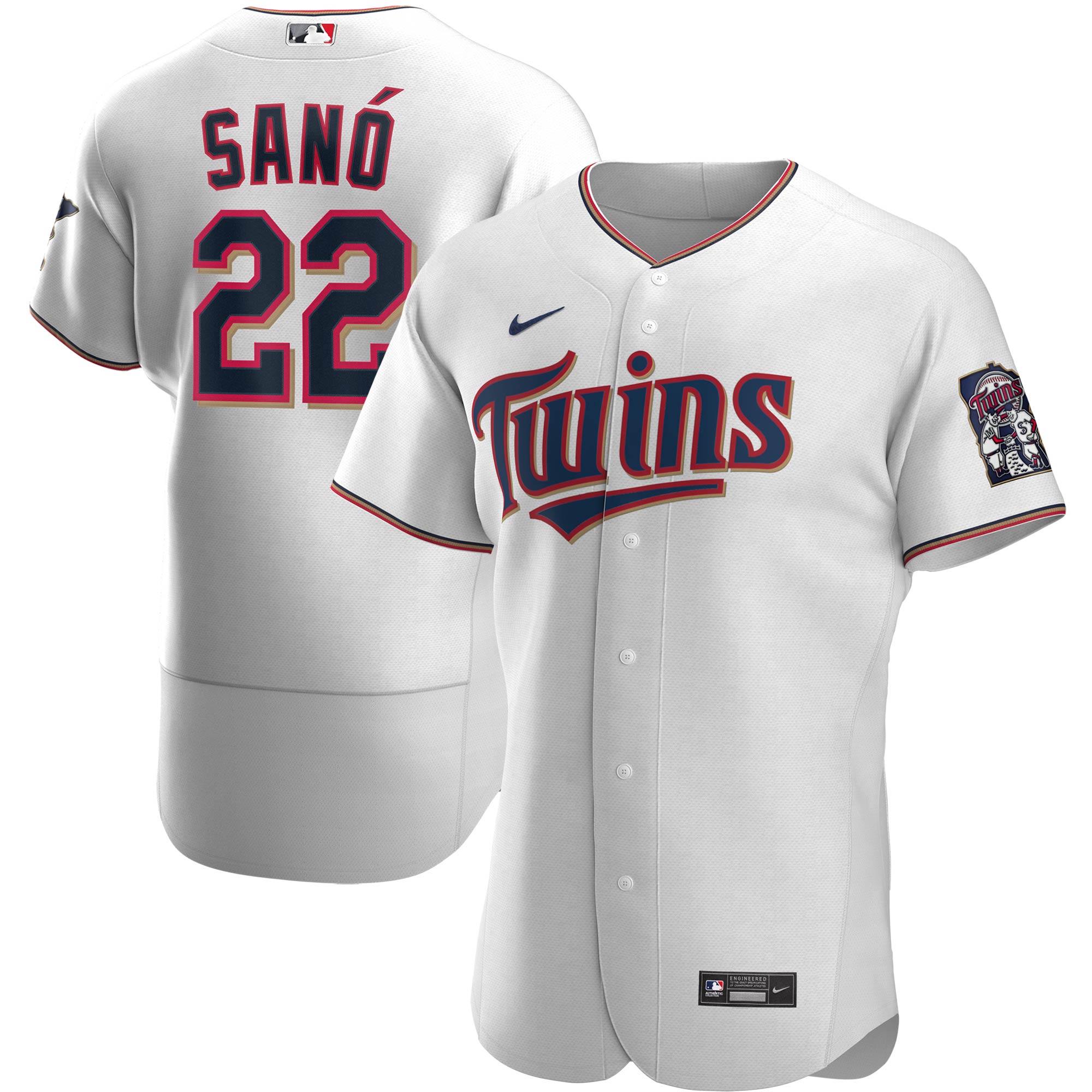 Minnesota Twins Miguel Sano White Home Player MLB Jersey Men's