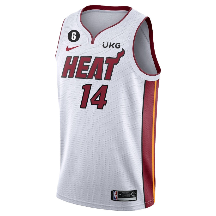 Tyler Herro 14 Miami Heat Final Champions 2023 Swingman White NBA Jersey Men's