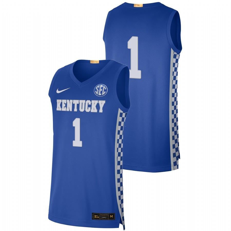 Royal Kentucky Wildcats 2023 College #1 NCAA Jersey Men's