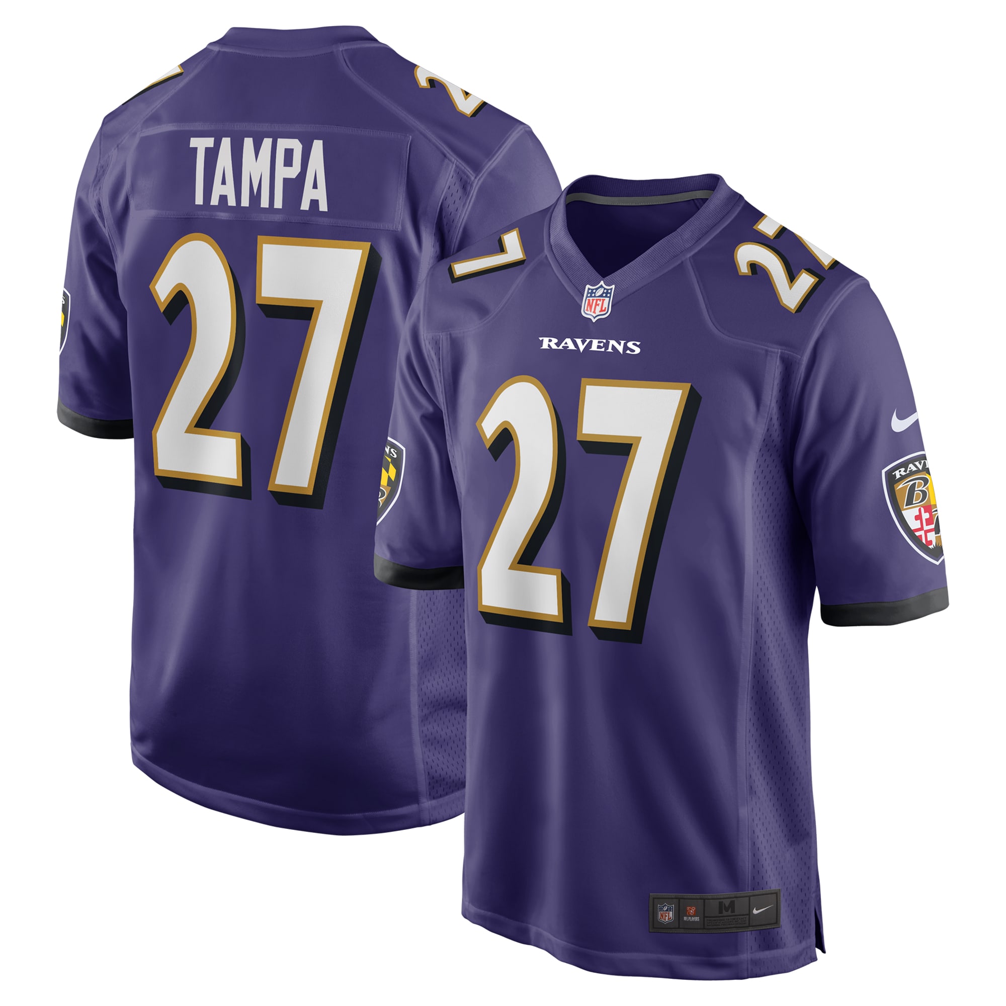 Baltimore Ravens T.J. Tampa Purple Team Game NFL Jersey Men's