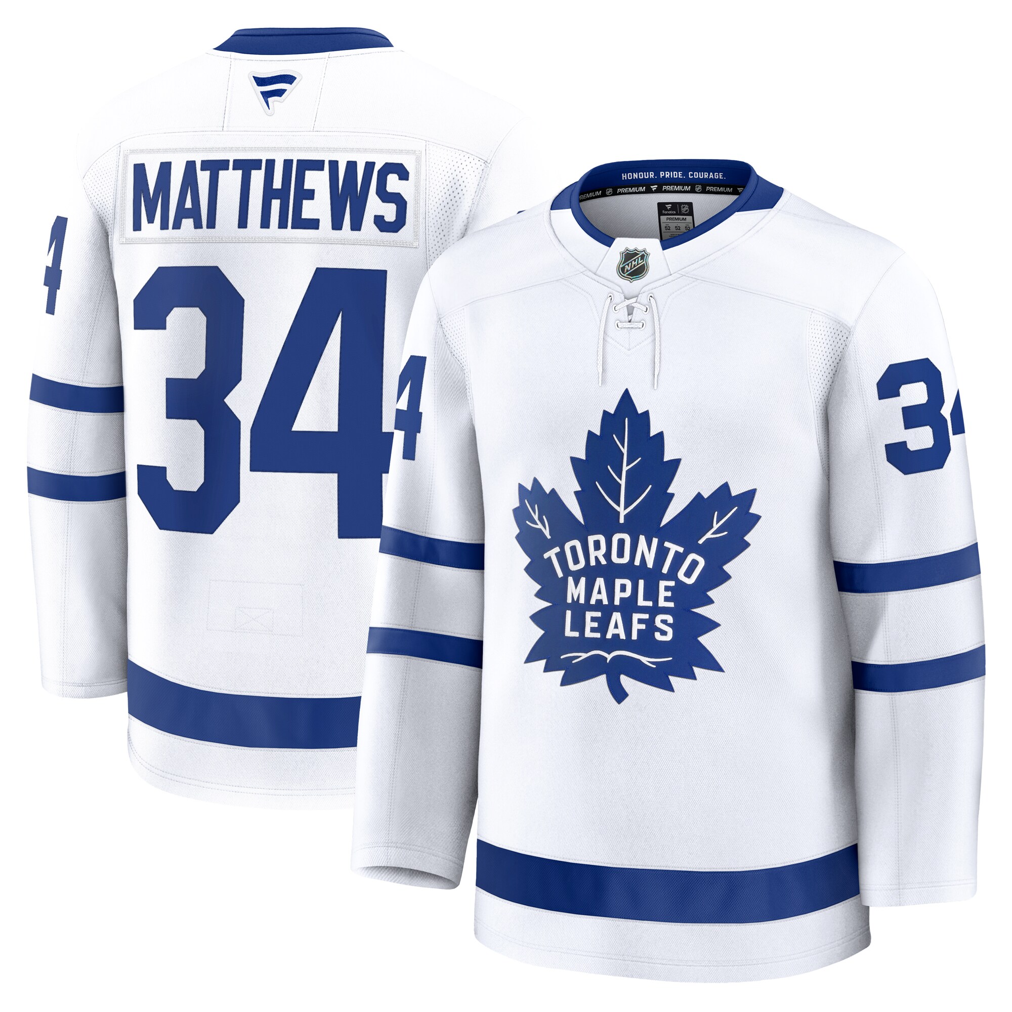 Toronto Maple Leafs Auston Matthews White Away Premium NHL Jersey Men's