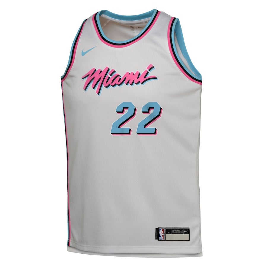 Jimmy Butler 22 Miami Heat 2024/25 Swingman Player City Editio White NBA Jersey Youth