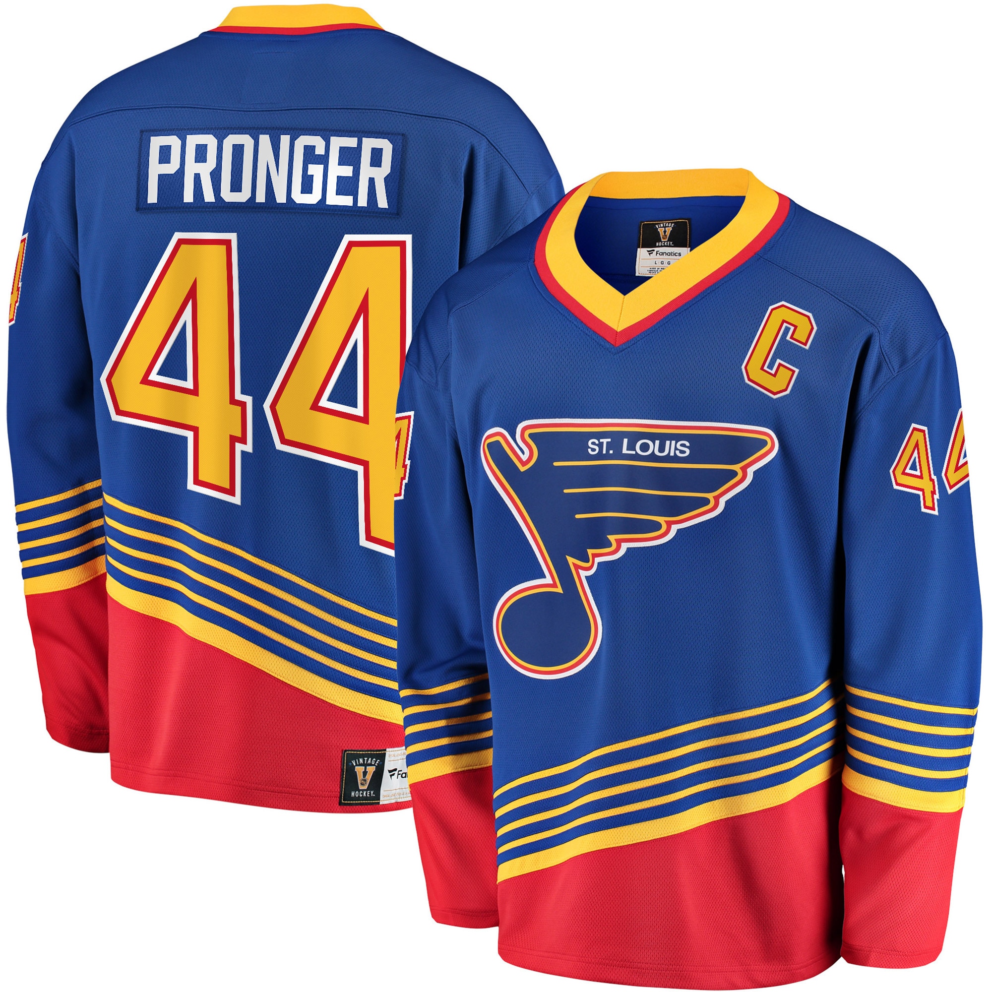 St. Louis Blues Chris Pronger Blue Breakaway Retired Player NHL Jersey Men's
