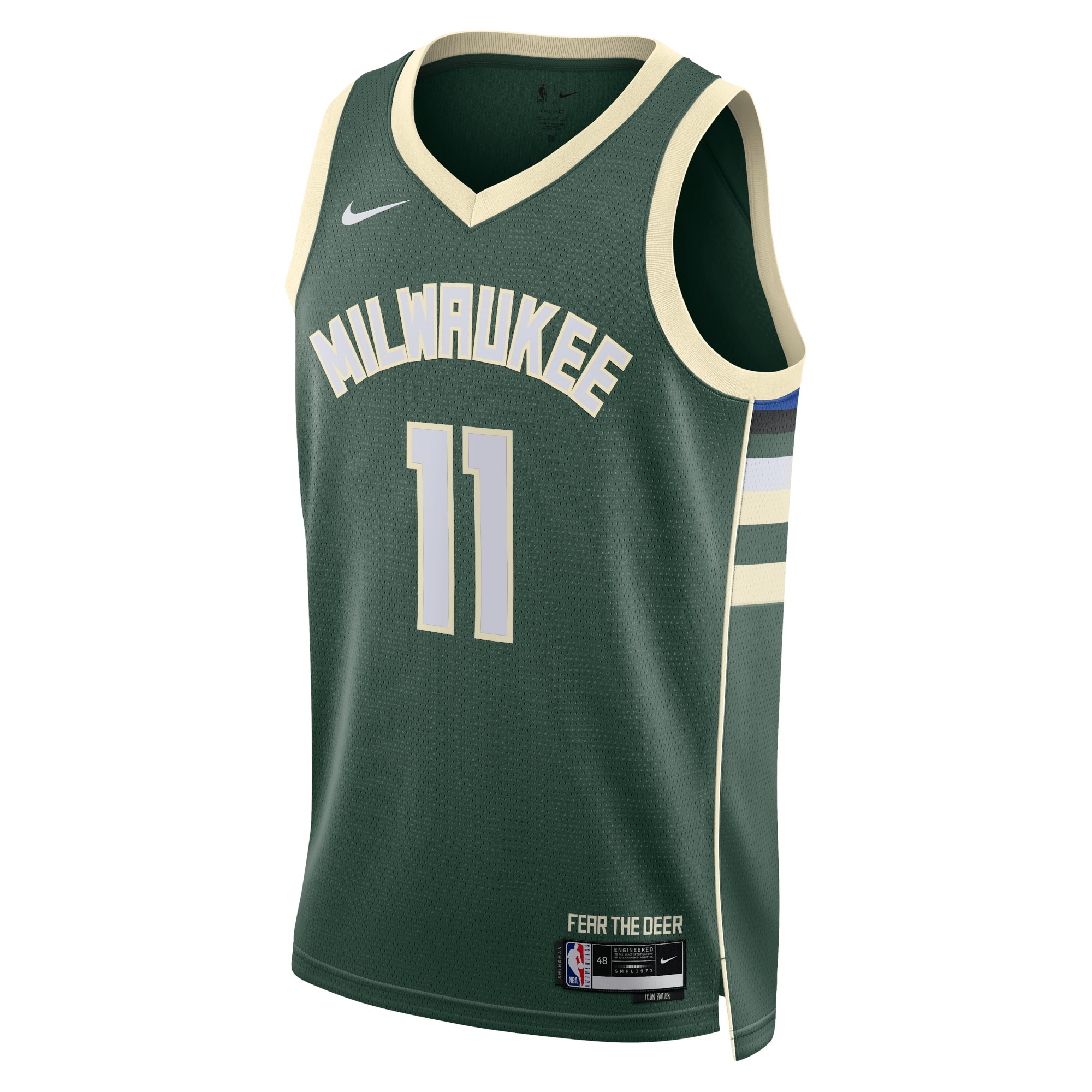 Milwaukee Bucks Icon Edition Swingman Hunter Green Brook Lope Unisex NBA Jersey Unisex