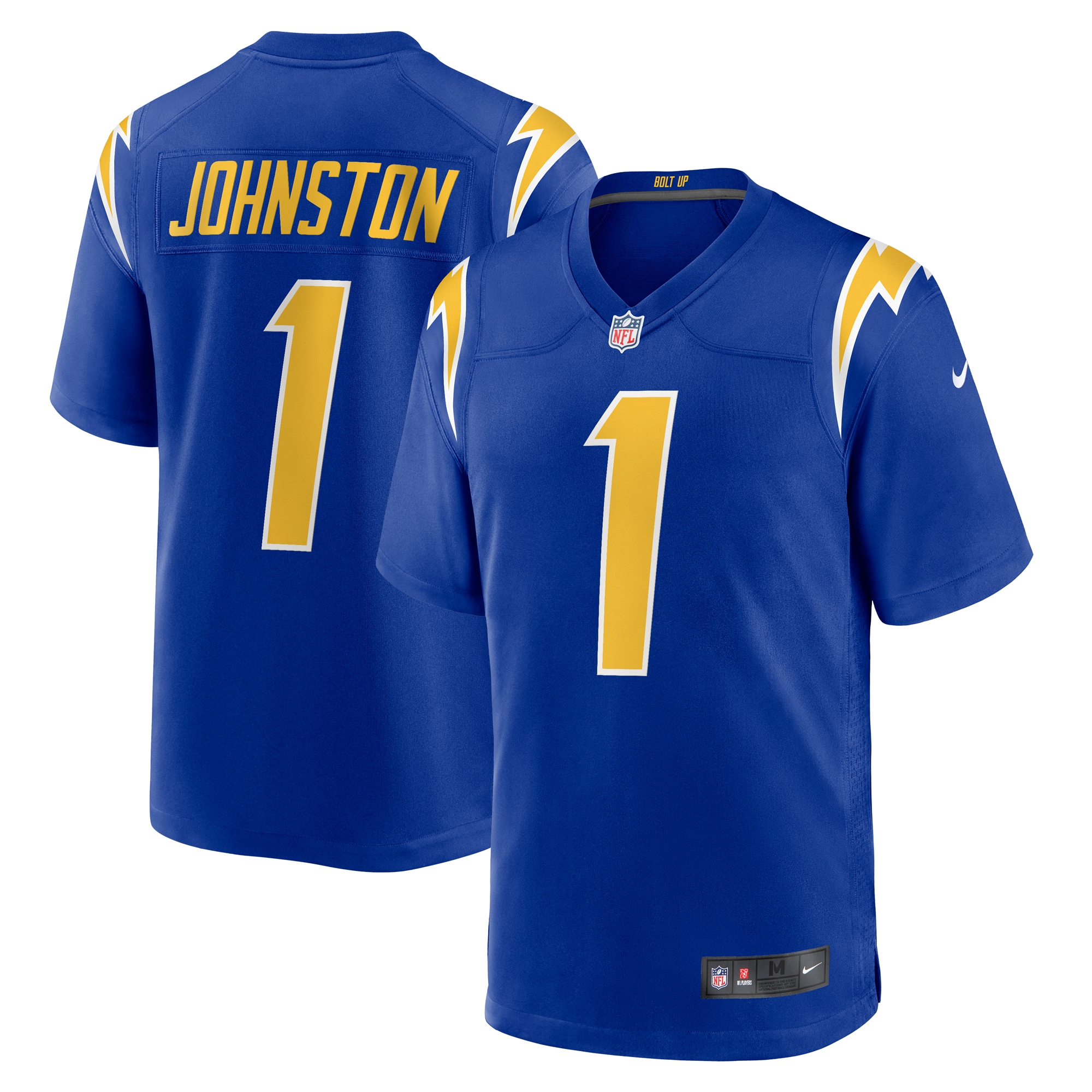 Los Angeles Chargers Quentin Johnston Royal Alternate Game NFL Jersey Men's