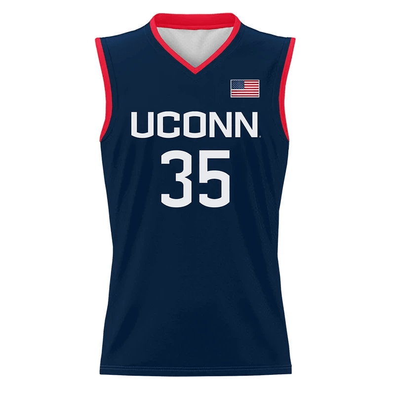 Azzi Fudd #35 UConn Huskies Navy NCAA Jersey Men's
