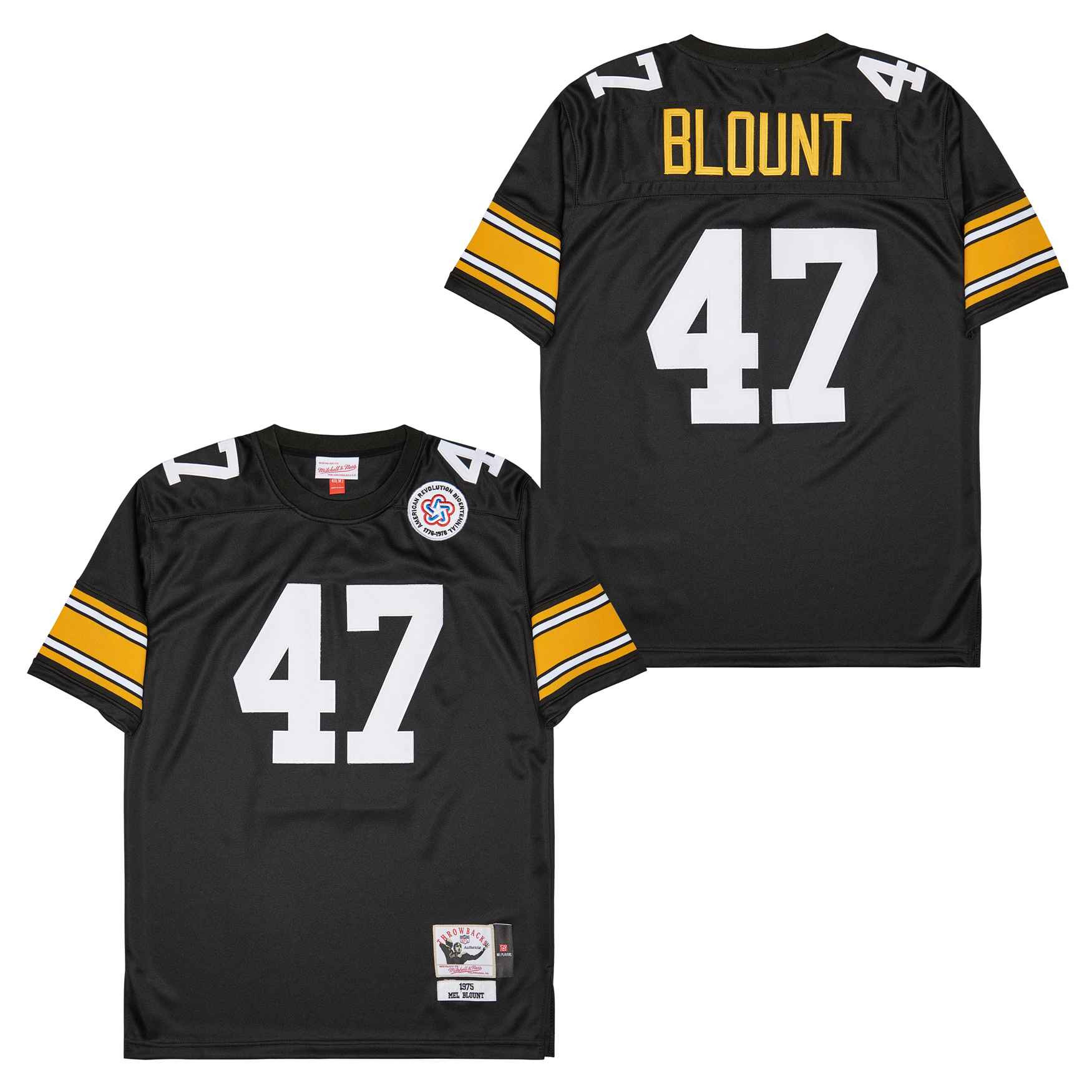 Mel Blount 47 Pittsburgh Steelers Retro Throwback Black NFL Jersey Men's