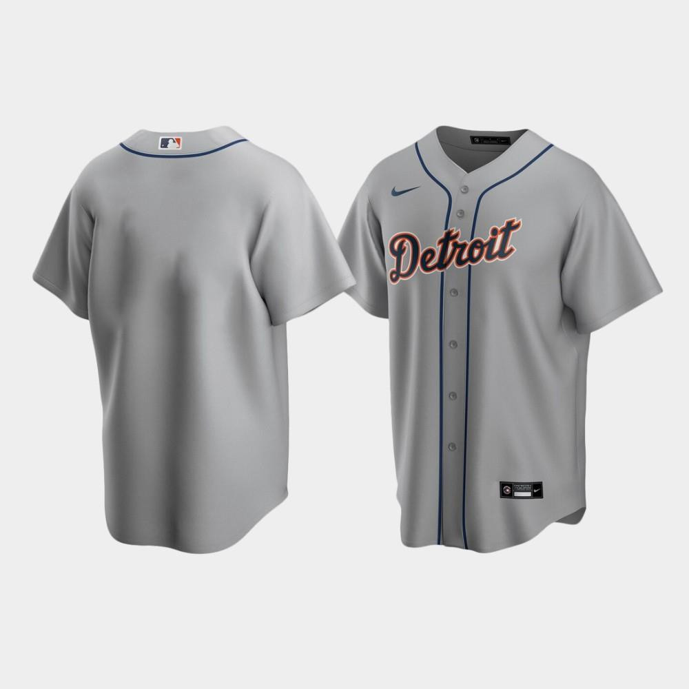 Detroit Tigers Gray Road MLB Jersey Men's
