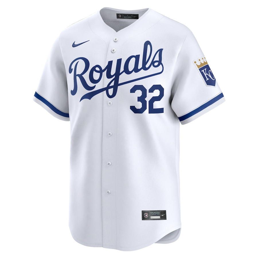Nick Pratto 32 Kansas City Royals Home Limited Player White MLB Jersey Men's