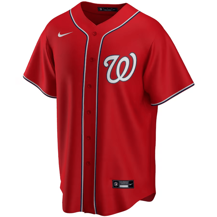 Washington Nationals Alternate Red MLB Jersey Men's
