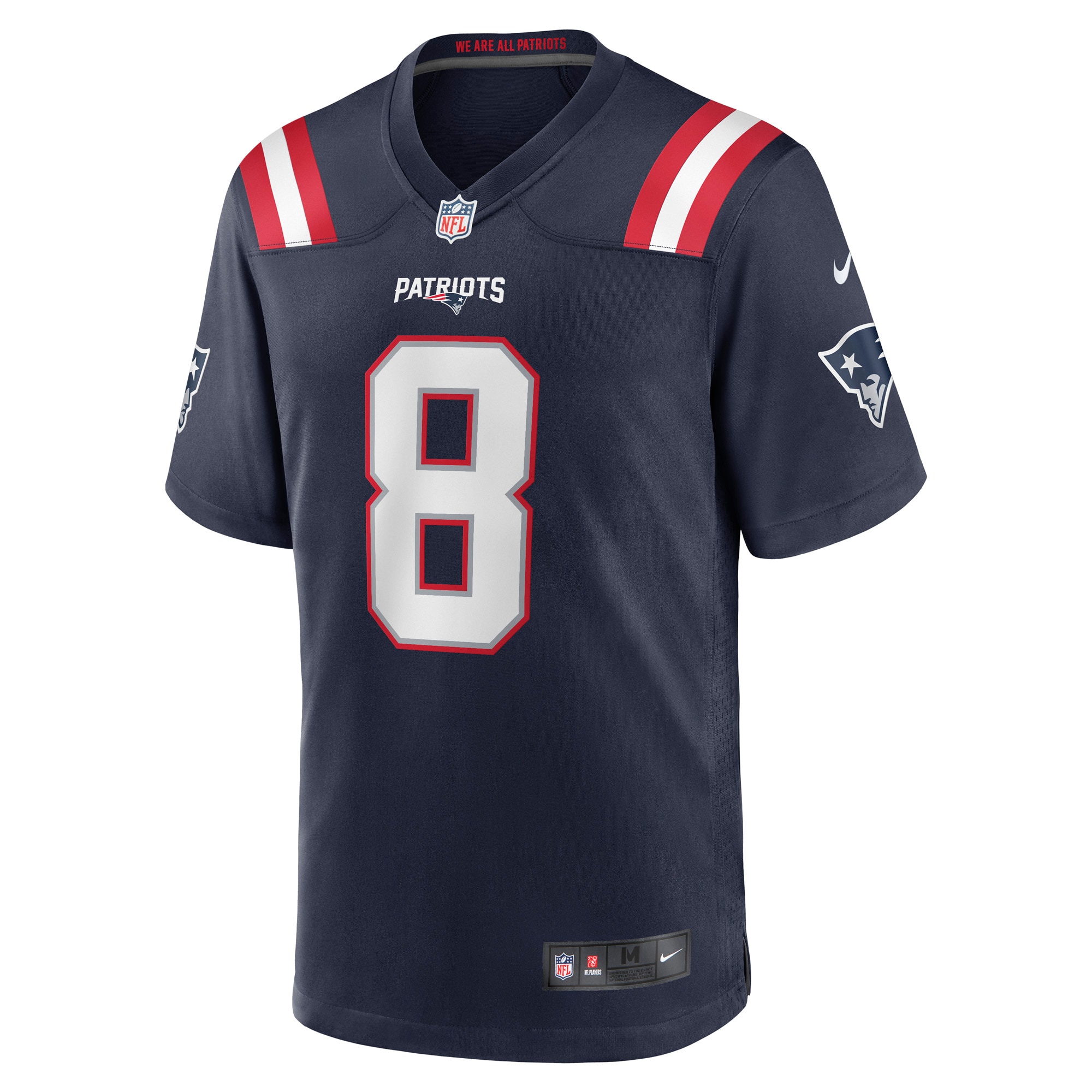 New England Patriots Ja'Whaun Bentley Navy Game Player NFL Jersey Men's