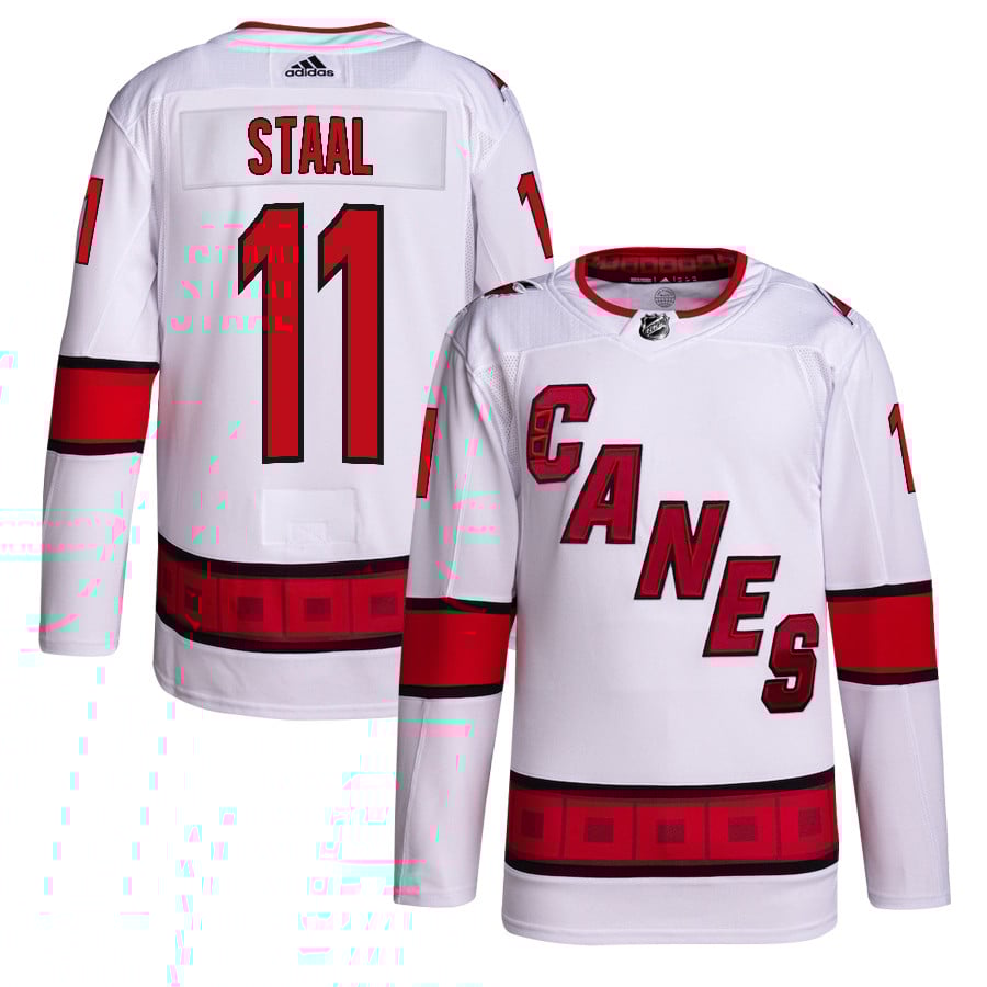 Jordan Staal 11 Carolina Hurricanes Away Primegreen White NHL Jersey Men's