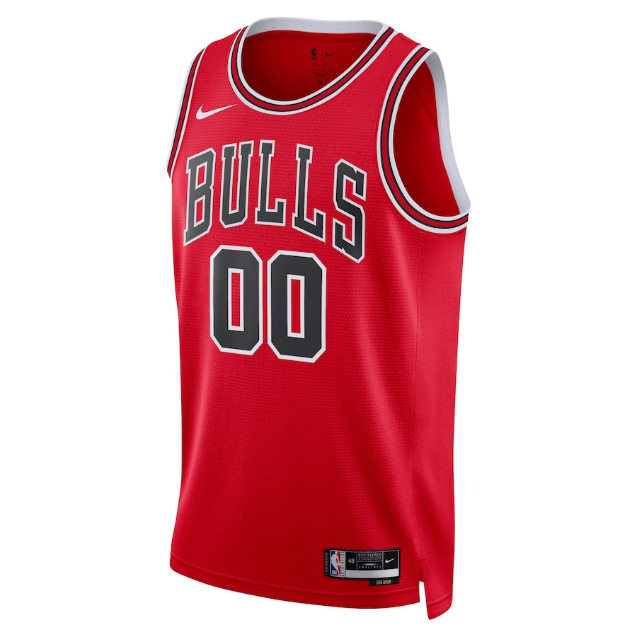 Chicago Bulls 2023/24 Icon Swingman Custom Red NBA Jersey Men's