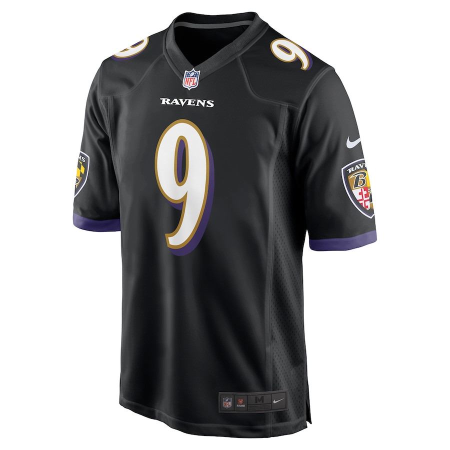 Justin Tucker 9 Baltimore Ravens Game Black NFL Jersey Men's