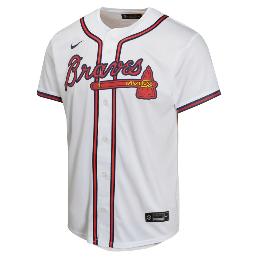 Matt Olson 28 Atlanta Braves Home Game Player White MLB Jersey Youth