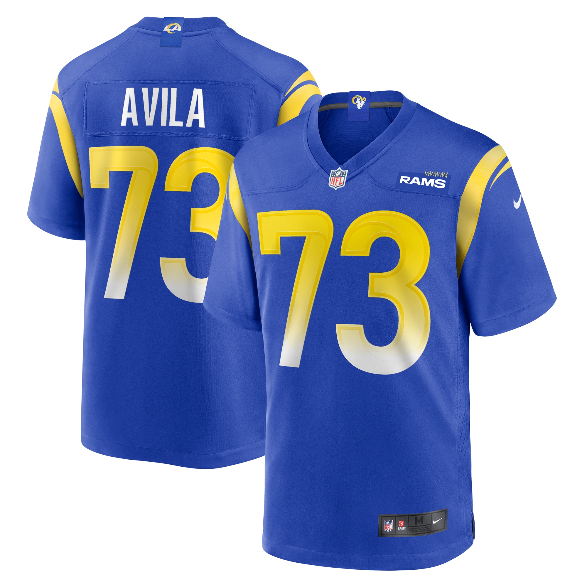 Los Angeles Rams Steve Avila Royal Home Game NFL Jersey Men's