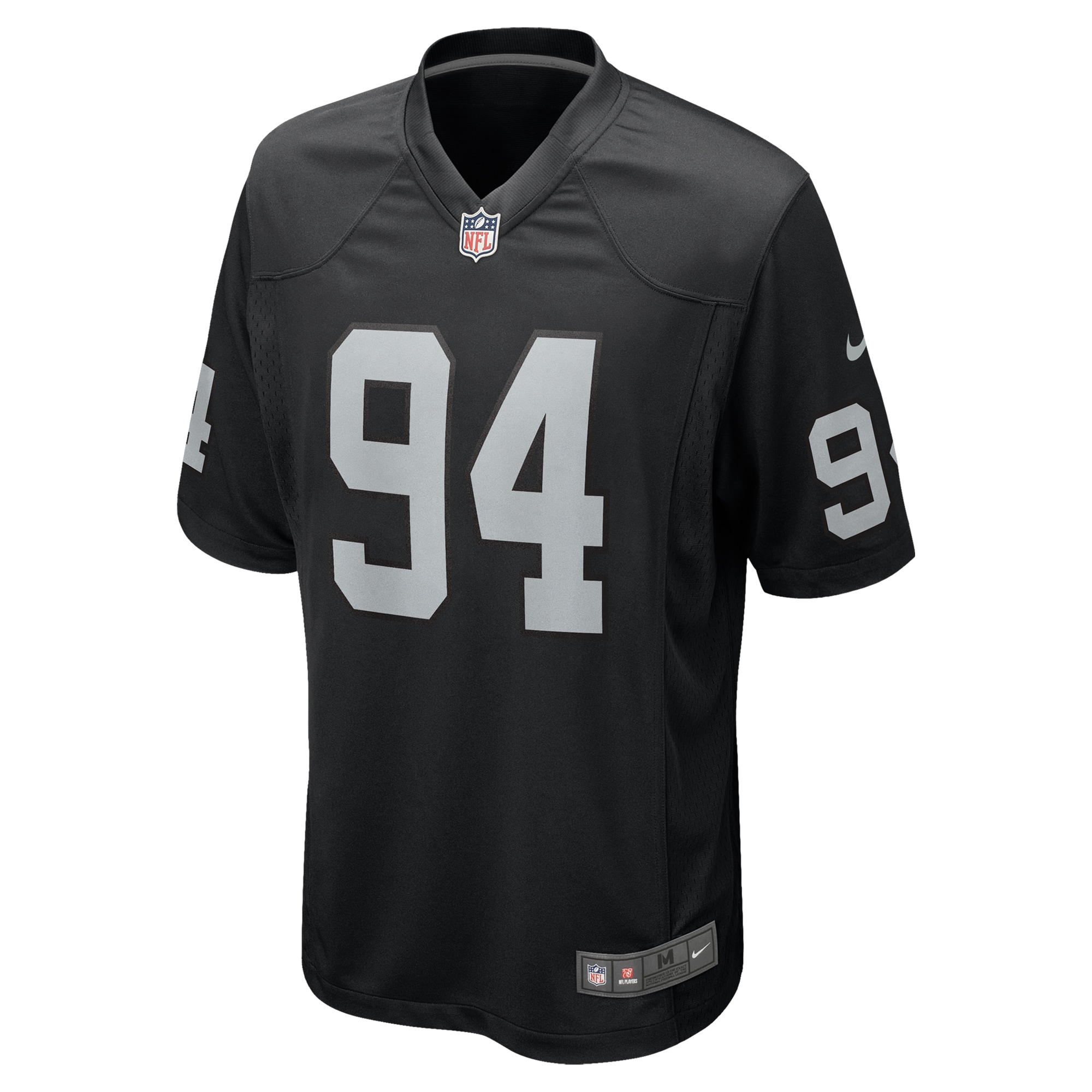 Las Vegas Raiders Christian Wilkins Black Team Game NFL Jersey Men's