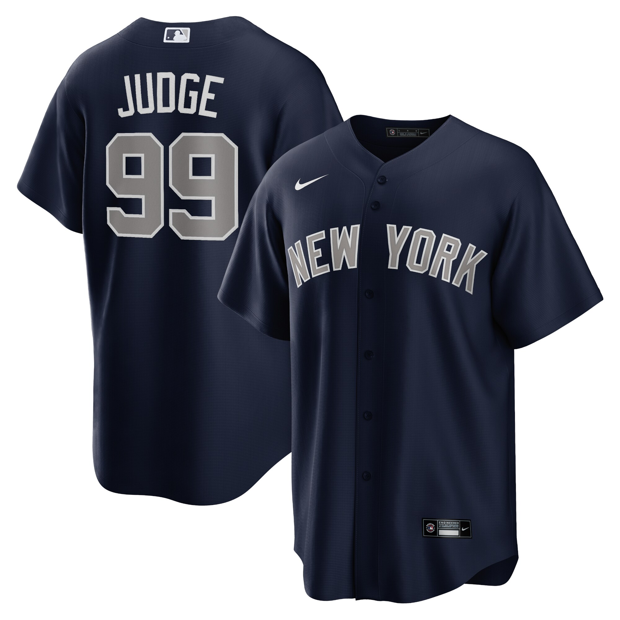 New York Yankees Aaron Judge Navy Alternate Player Name MLB Jersey Men's