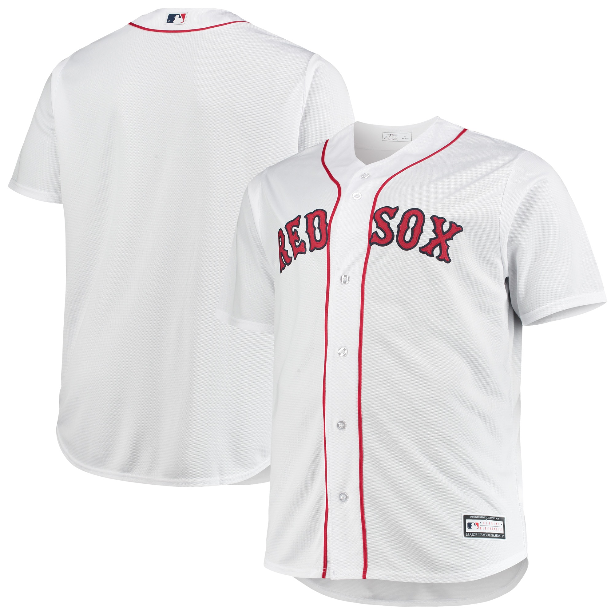 Boston Red Sox White Big Tall Home Team MLB Jersey Men's