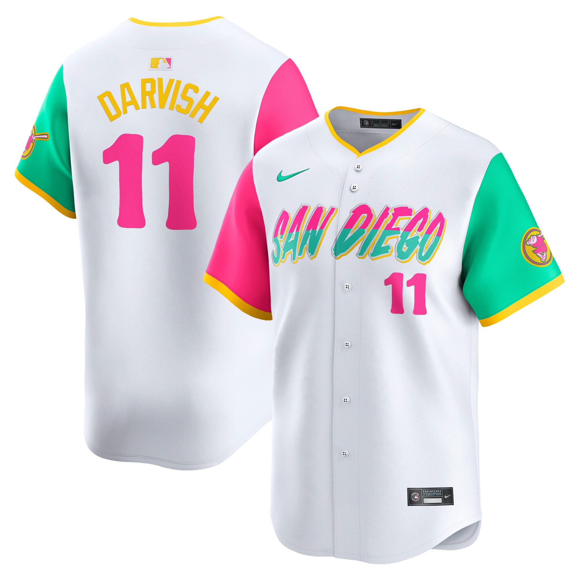 San Diego Padres Yu Darvish White City Connect Limited Player MLB Jersey Men's