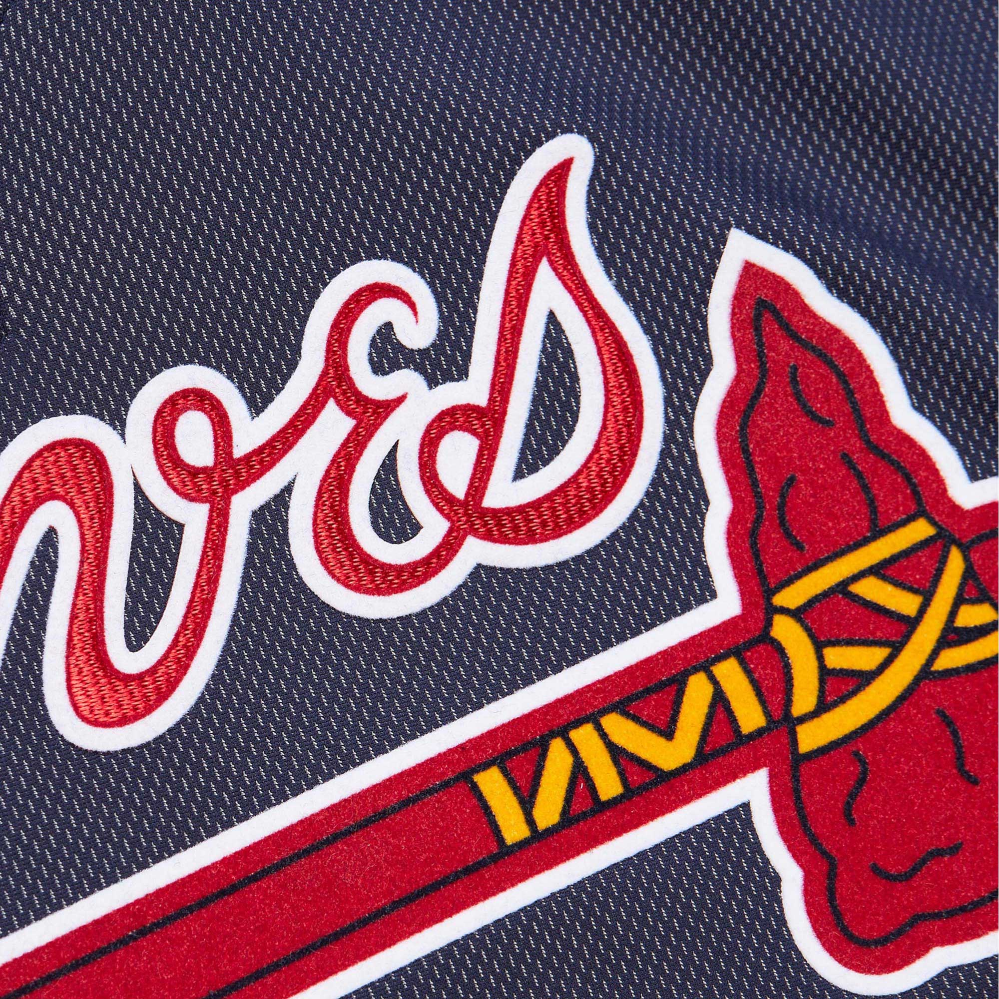 Atlanta Braves Chipper Jones Mitchell Ness Navy Cooperstown Collection 2007 Batting Practice MLB Jersey Men's