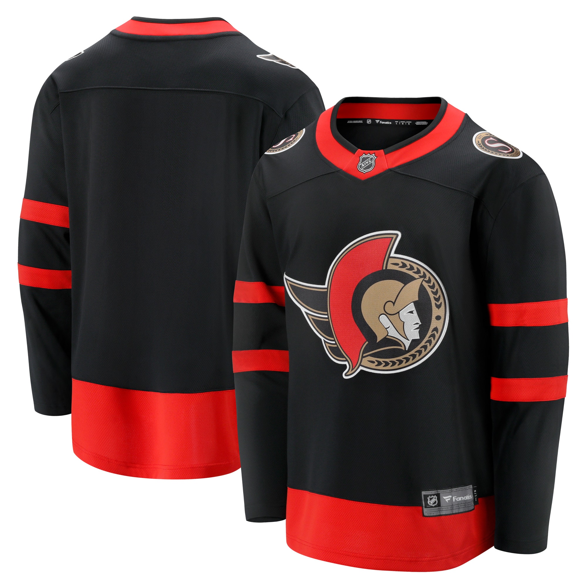 Ottawa Senators Black Home Breakaway NHL Jersey Men's