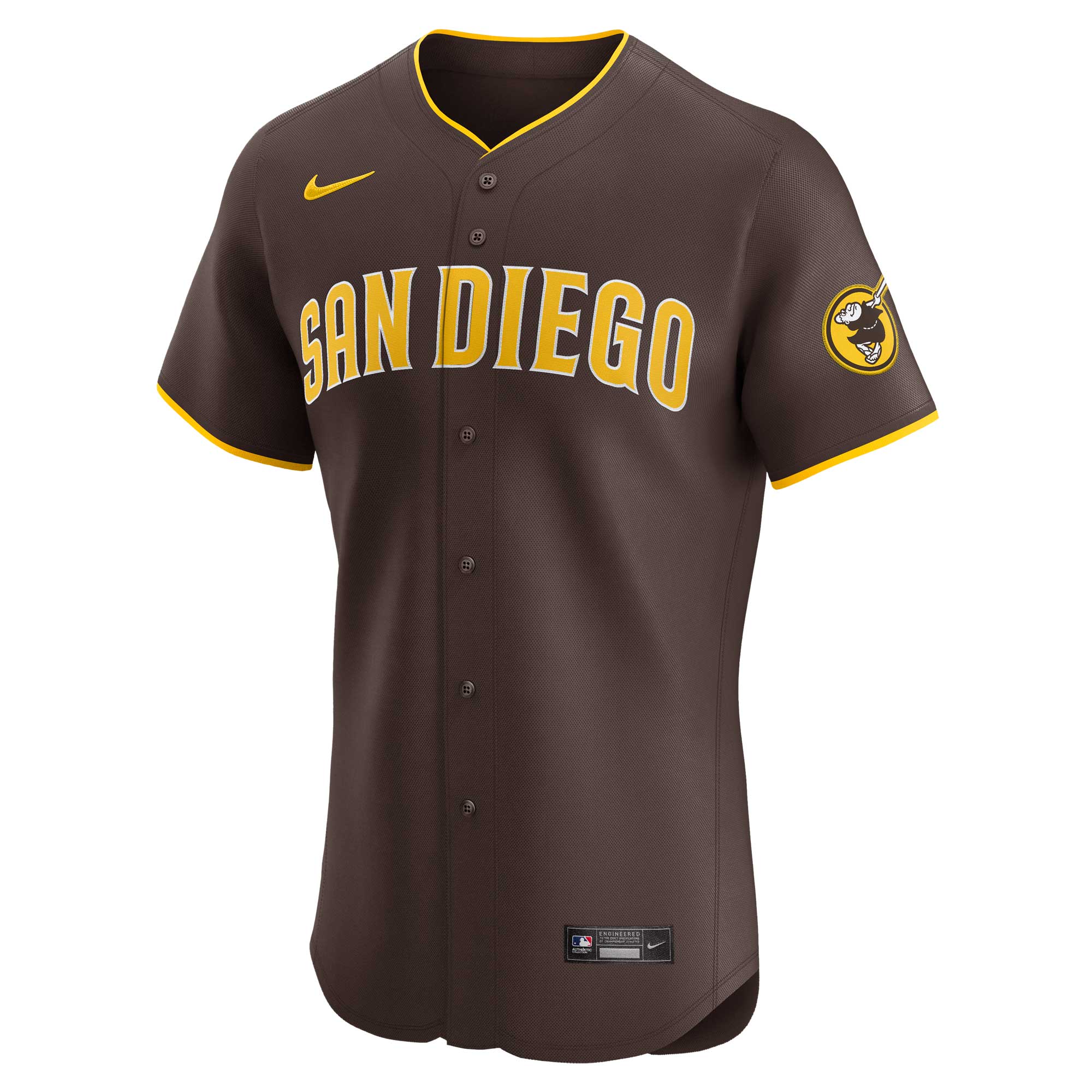 San Diego Padres Fernando Tatis Jr. Brown Road Elite Player MLB Jersey Men's