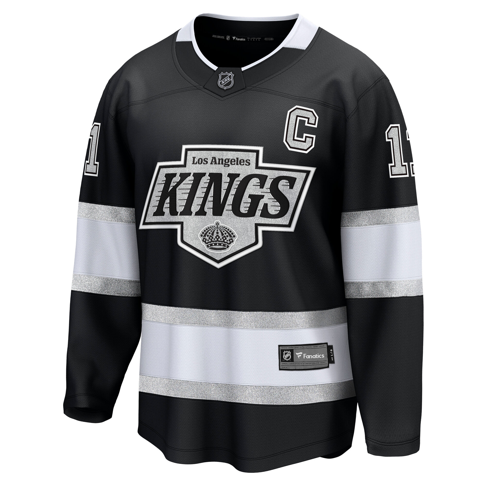 Los Angeles Kings Anze Kopitar Black Home Premier Breakaway Player NHL Jersey Men's