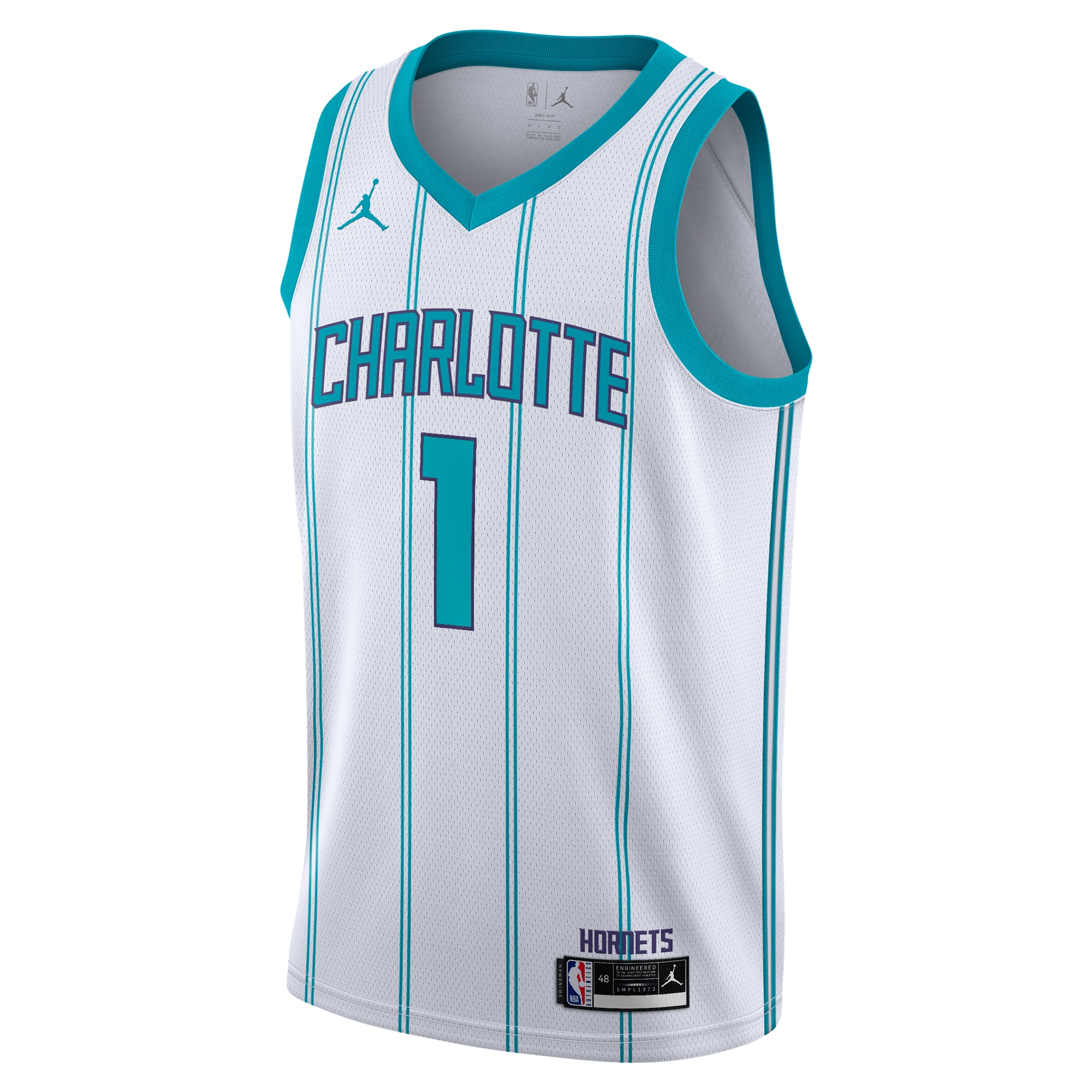 Charlotte Hornets Jordan Brand Association Edition Swingman White LaMelo Bal NBA Jersey Youth