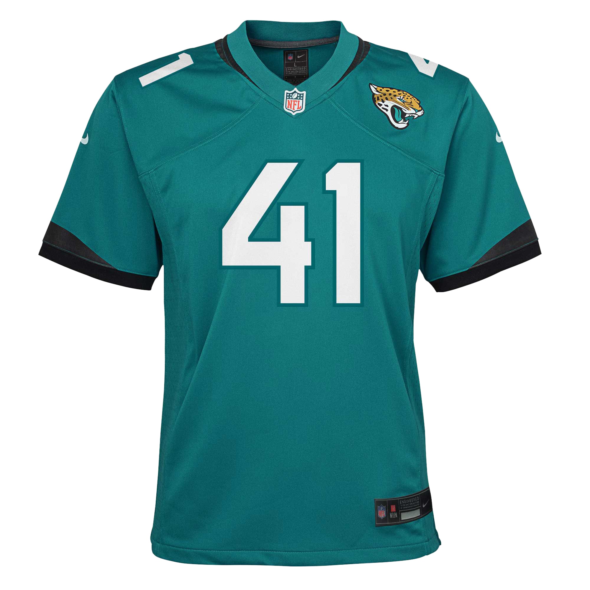 Jacksonville Jaguars Josh Hines-Allen Teal Team Game NFL Jersey Youth