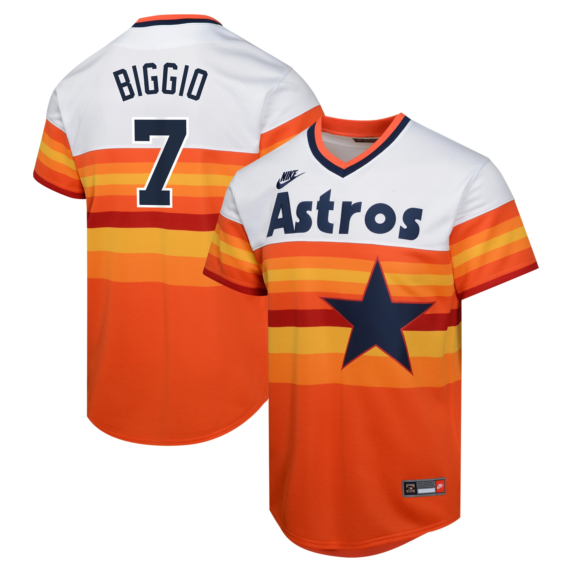 Houston Astros Craig Biggio White Cooperstown Collection Limited Player MLB Jersey Youth